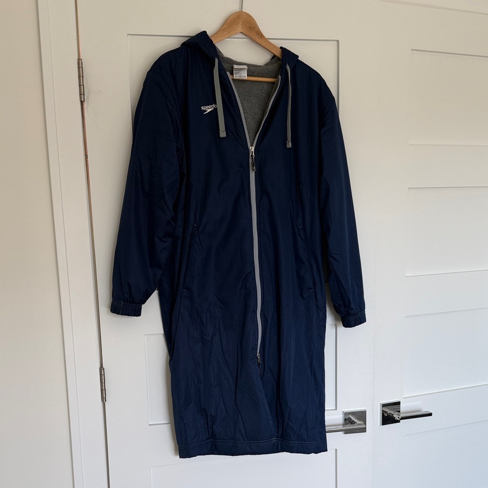 Speedo Dark Blue Long Team Parka